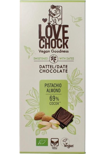 Lovechock Pistache almond bio (70 Gram)