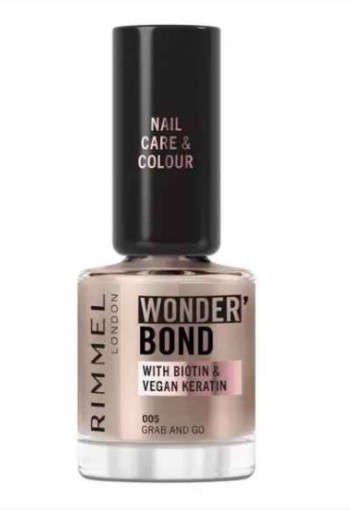 Rimmel London Wonder'Bond Care+Color Nagellak - Taupe - 005 Grab and Go
