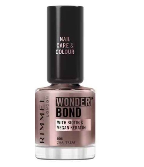 Rimmel London Wonder'Bond Care+Color Nagellak - Bruin - 006 Chai Treat