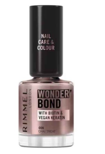Rimmel London Wonder'Bond Care+Color Nagellak - Bruin - 006 Chai Treat