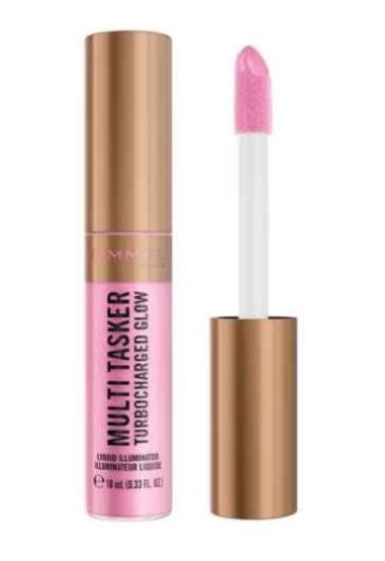 Rimmel London Multitasker Turbocharged Glow Liquid Illuminator Blush - Roze - 001 Not a Basic B