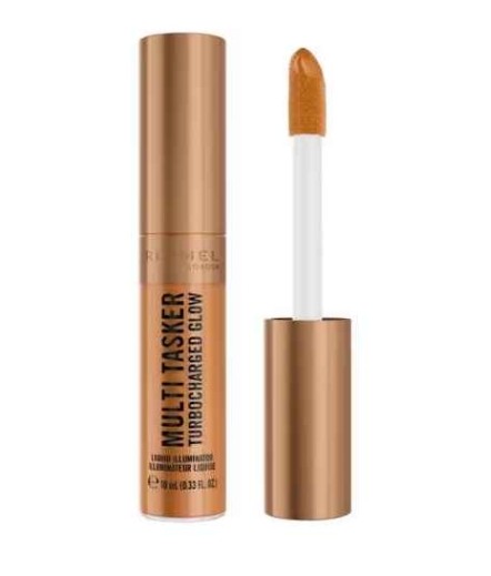 Rimmel London Multi Tasker Turbocharged Glow Liquid Illuminator Bronzer - Brons - 008 It's giving bronze