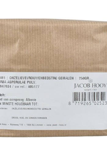 Jacob Hooy Onzelievevrouwenbedstro gemalen (250 Gram)