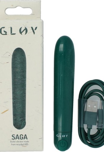 Glov Saga eco bullet vibrator groen (1 Stuks)