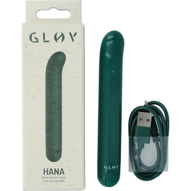 Glov Hana eco g-spot vibrator groen (1 Stuks)
