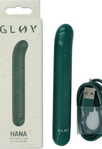 Glov Hana eco g-spot vibrator groen (1 Stuks)