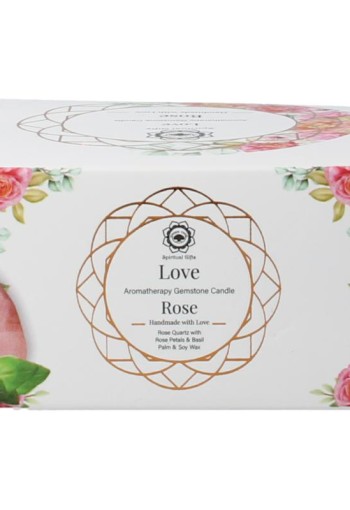 Green Tree Gemstone candle love rose (70 Gram)