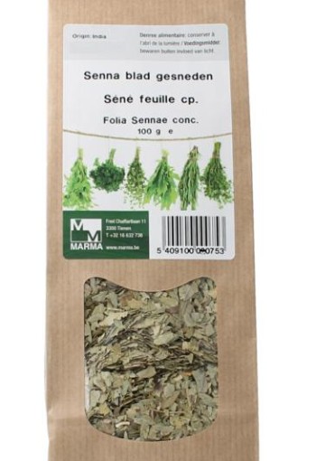 Marma Senna blad gesneden (100 Gram)