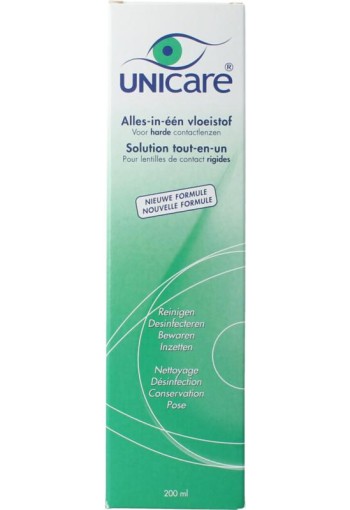 Unicare Alles-in-een vloeistof harde lenzen (200 Milliliter)