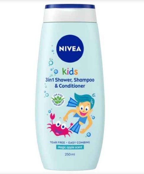 NIVEA Kids 3in1 Douchegel Shampoo & Conditioner Magic Apple Geur 250ML