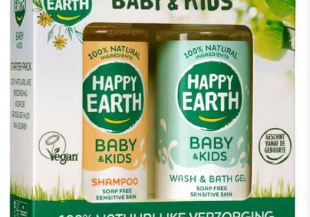 Happy Earth 100% Natuurlijke Baby & Kids Probeer Set 2x 100ml