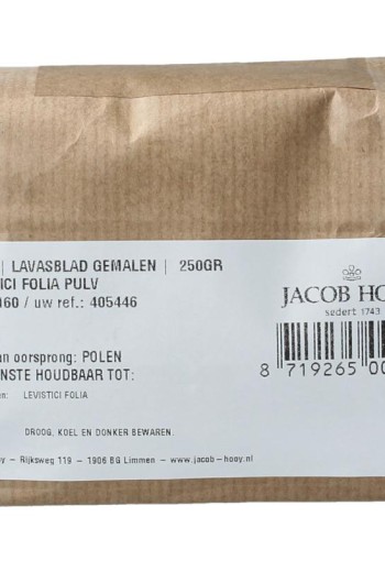 Jacob Hooy Lavasblad gemalen (250 Gram)