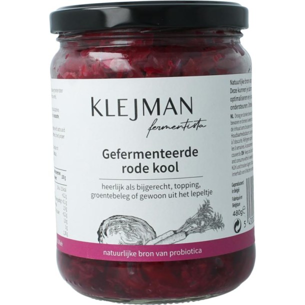 Klejman Gefermenteerde rode kool (480 Gram)