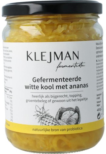 Klejman Gefermenteerde witte kool met ananas (480 Gram)