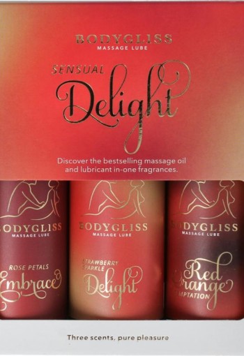 Bodygliss Sensual delight three-pack travel edition (150 Milliliter)