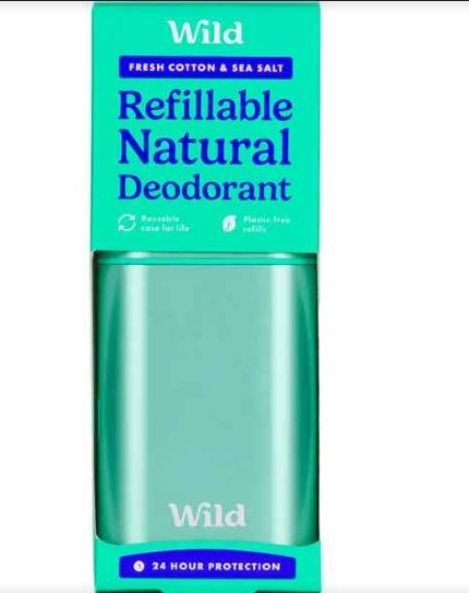 Wild Aqua Case Fresh Cotton & Sea Salt Starterpack Deodorant Stick 1 Stuk