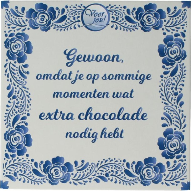 Voor Jou! Wensreep Delftsblauw gewoon omdat (90 Gram)