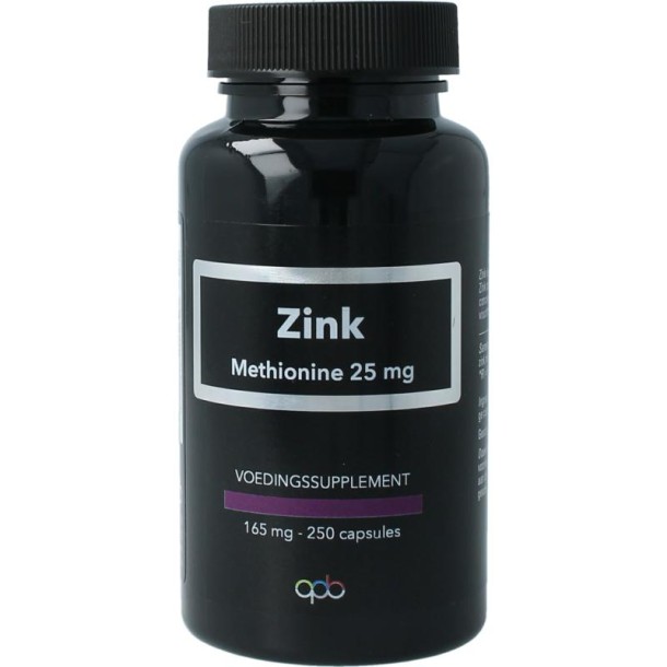 Apb Holland Zink methionine puur (250 Capsules)