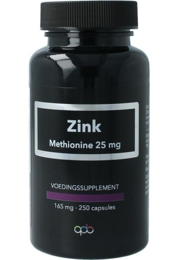 Apb Holland Zink methionine puur (250 Capsules)