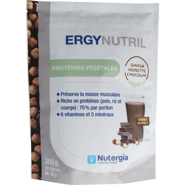 Nutergia Ergynutril vegan chocolate hazelnut (300 Gram)
