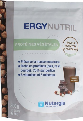 Nutergia Ergynutril vegan chocolate hazelnut (300 Gram)