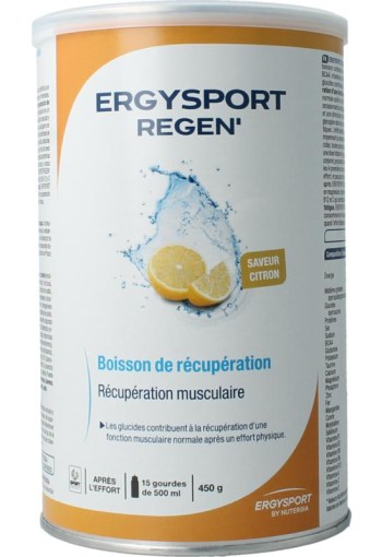 Nutergia Ergysport regen citroen (450 Gram)