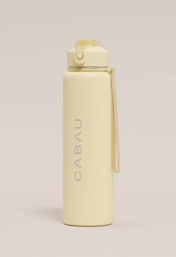 Cabau Lifestyle Bloom Bottle Stainless Steel Butter Yellow