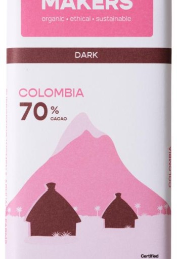 Chocolatemakers Pure delight 70% puur bio (80 Gram)