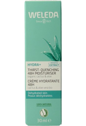 Weleda Hydra+ 48h gezichtscreme hydraterende 30 Milliliter