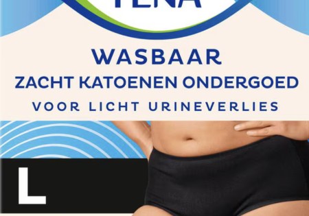 Tena Wasbaar Ondergoed Zwart Maat L 1 stuk