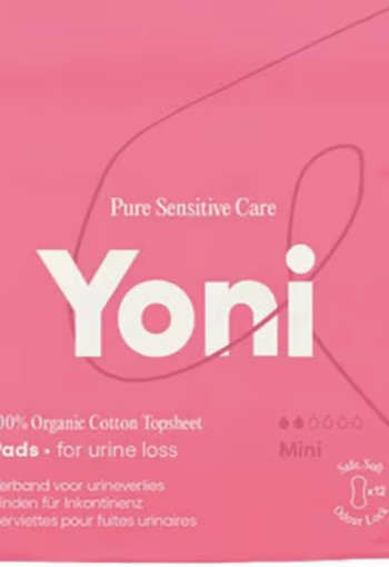 Yoni Verband Urineverlies Mini Bio Katoenen Toplaag 12 stuks