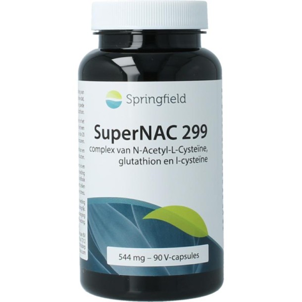 Springfield Supernac 299 mg NAC (90 Vegetarische capsules)