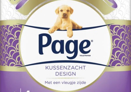 Page Kussenzacht Design Toiletpapier 4 rollen