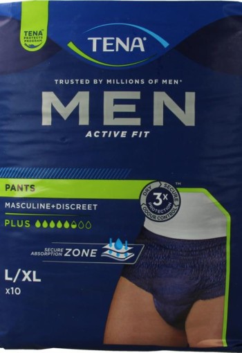 Tena Men active fit pants plus L/XL (10 Stuks)
