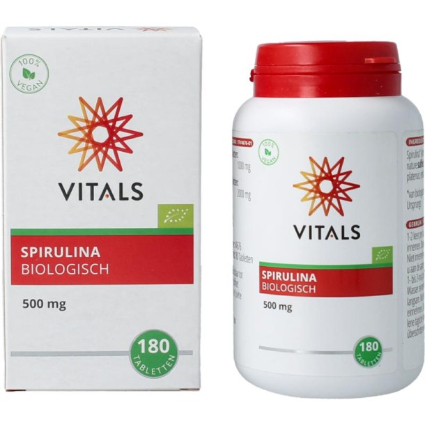 Vitals Spirulina 500mg bio (180 Tabletten)