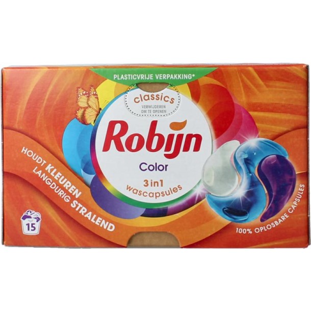 Robijn Wasmiddel color pods (15 Stuks)