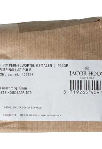 Jacob Hooy Pimpernelwortel gemalen (250 Gram)