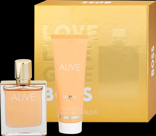 Hugo Boss Alive gift set: Eau de Toilette 50 ml + Body and hand lotion 75 ml