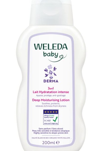 Weleda Baby derma 3 in 1 bodylotion bio 200 Milliliter