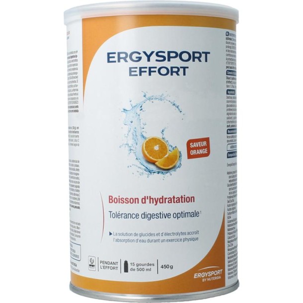 Nutergia Ergysport effort sinaasappel (450 Gram)