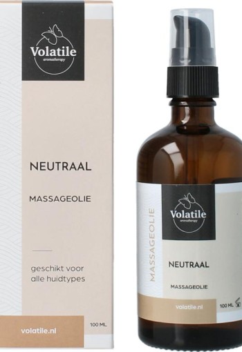Volatile Massageolie neutral glas met pomp (100 Milliliter)