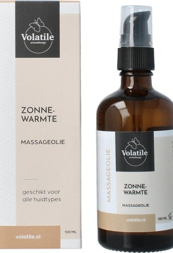 Volatile Massageolie zonnewarmte glas met pomp (100 Milliliter)