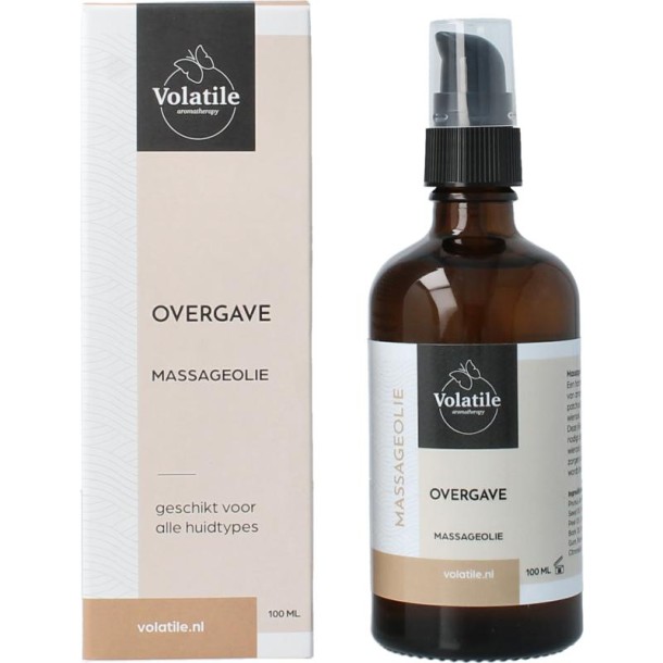 Volatile Massageolie overgave glas met pomp (100 Milliliter)