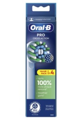Oral-B CrossAction Vervangende Opzetborstels 4 stuks
