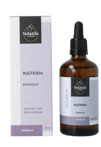 Volatile Rijstkiem basisolie glazen fles (100 Milliliter)