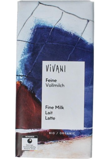 Vivani Chocolade melk bio (80 Gram)