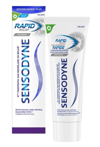 Sensodyne Tandpasta rapid relief whitening (75 Milliliter)