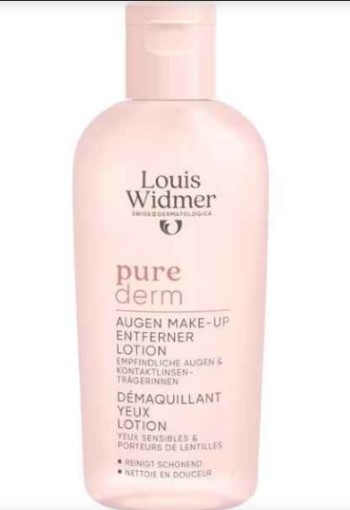 Louis Widmer Purederm Oogmake-Up Reiniging Lotion Zonder Parfum 100 ML