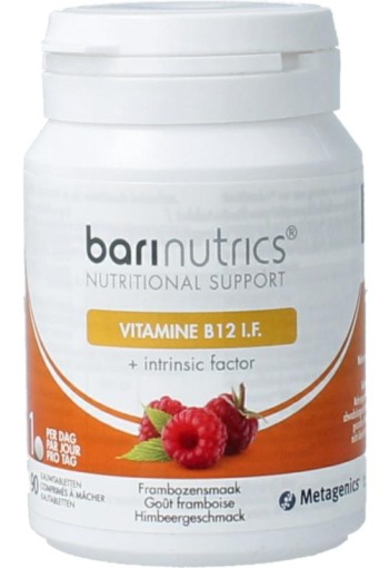 Barinutrics Vitamine B12 I.F. framboos (90 Kauwtabletten)
