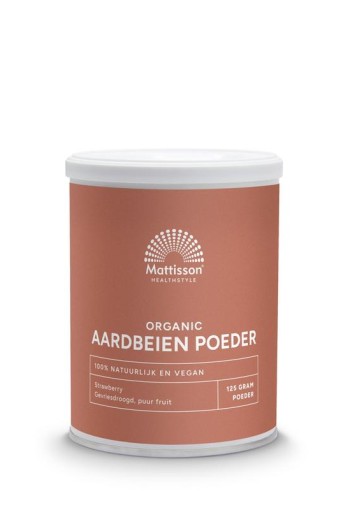 Mattisson Aardbeien poeder bio (125 Gram)